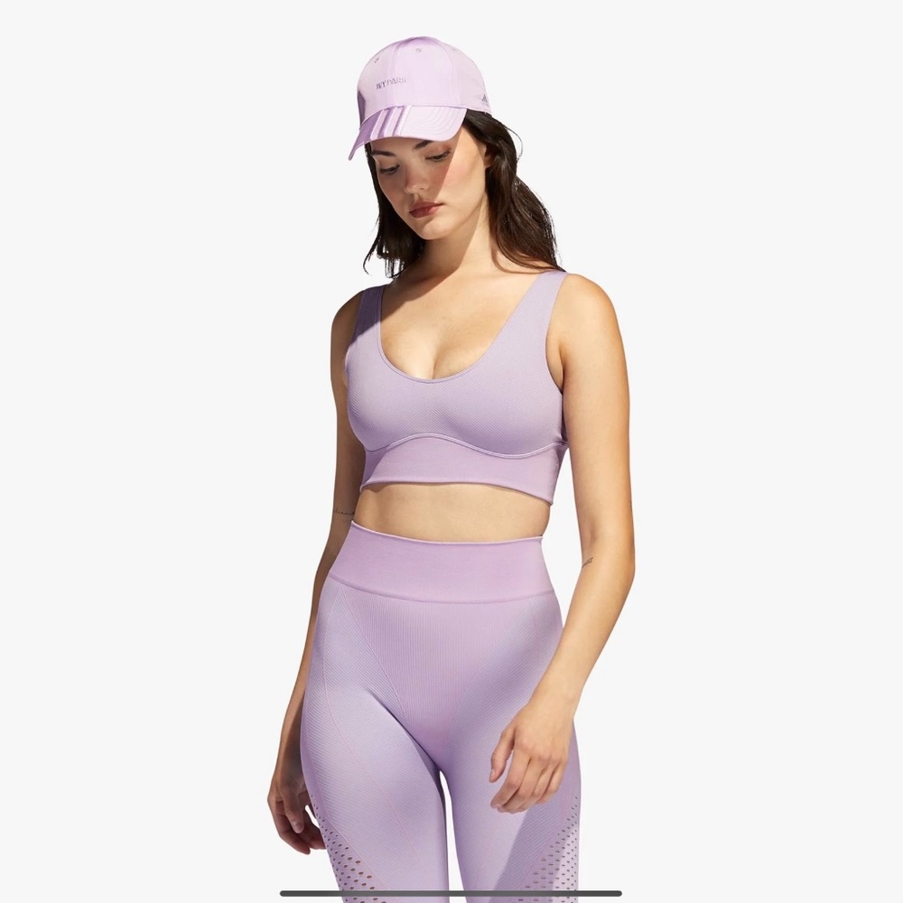 IVY PARK x ADIDAS full set! Purple glow leggings, bra and hat! Rodeo Park